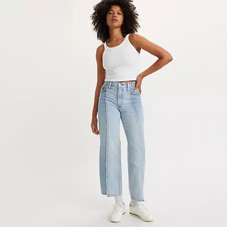 LEVIS: BAGGY DAD RECRAFTED CROPPED JEANS