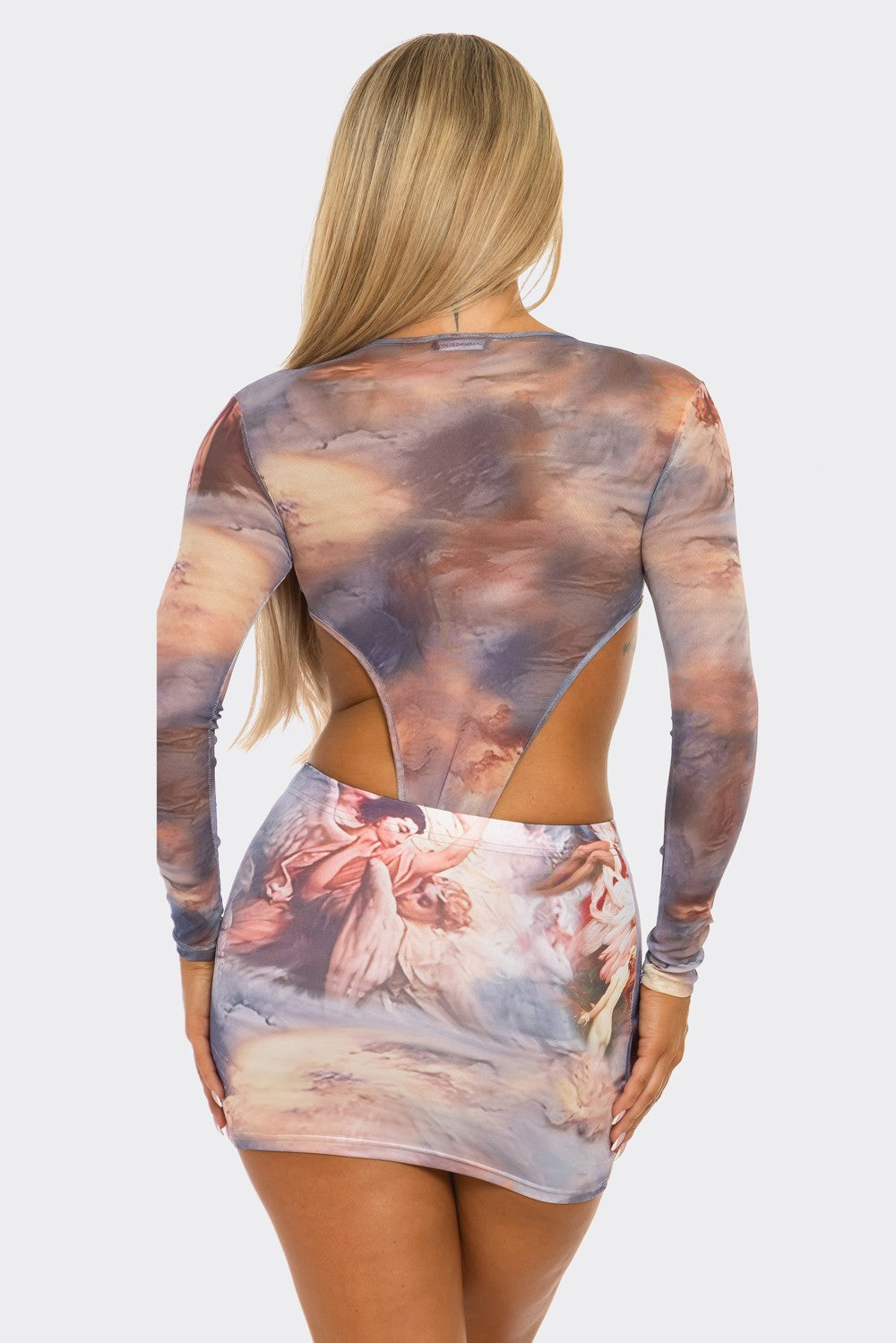 BOHO: HEAVEN ON EARTH SHEER SKIRT (back view)