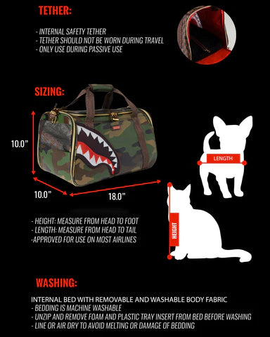 SPRAYGROUND: 3AM TEAR IT UP LARGE PET CARRIER