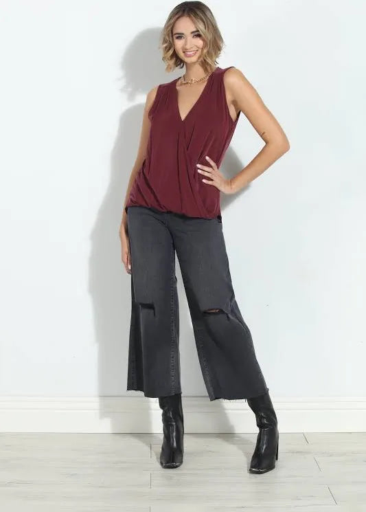HIDDEN: NORI CROPPED WIDE LEG JEANS