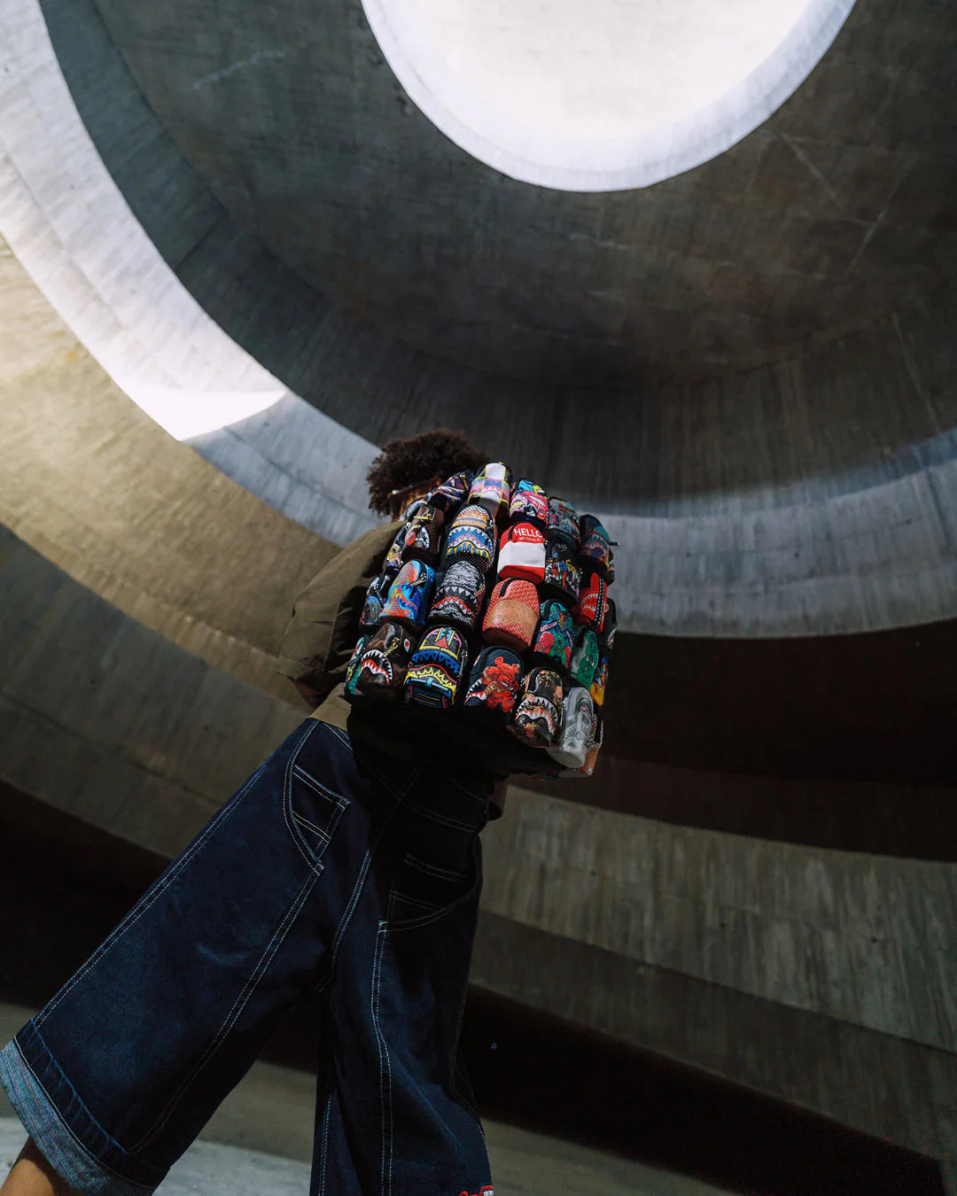 SPRAYGROUND: ALL THE BAGS IN THE WORLD - 15 YEAR ANNIVERSARY BACKPACK OF MINI DLXSV BACKPACK