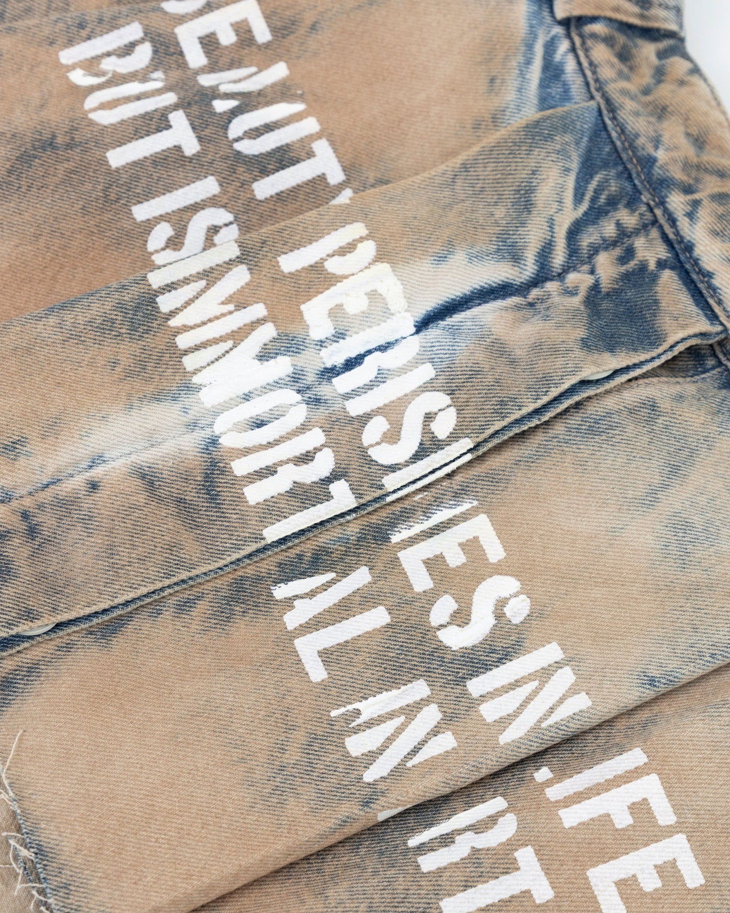 UNDERGOLD: AGNUS DEI BEAUTY SKIRT- DIRTY BLUE