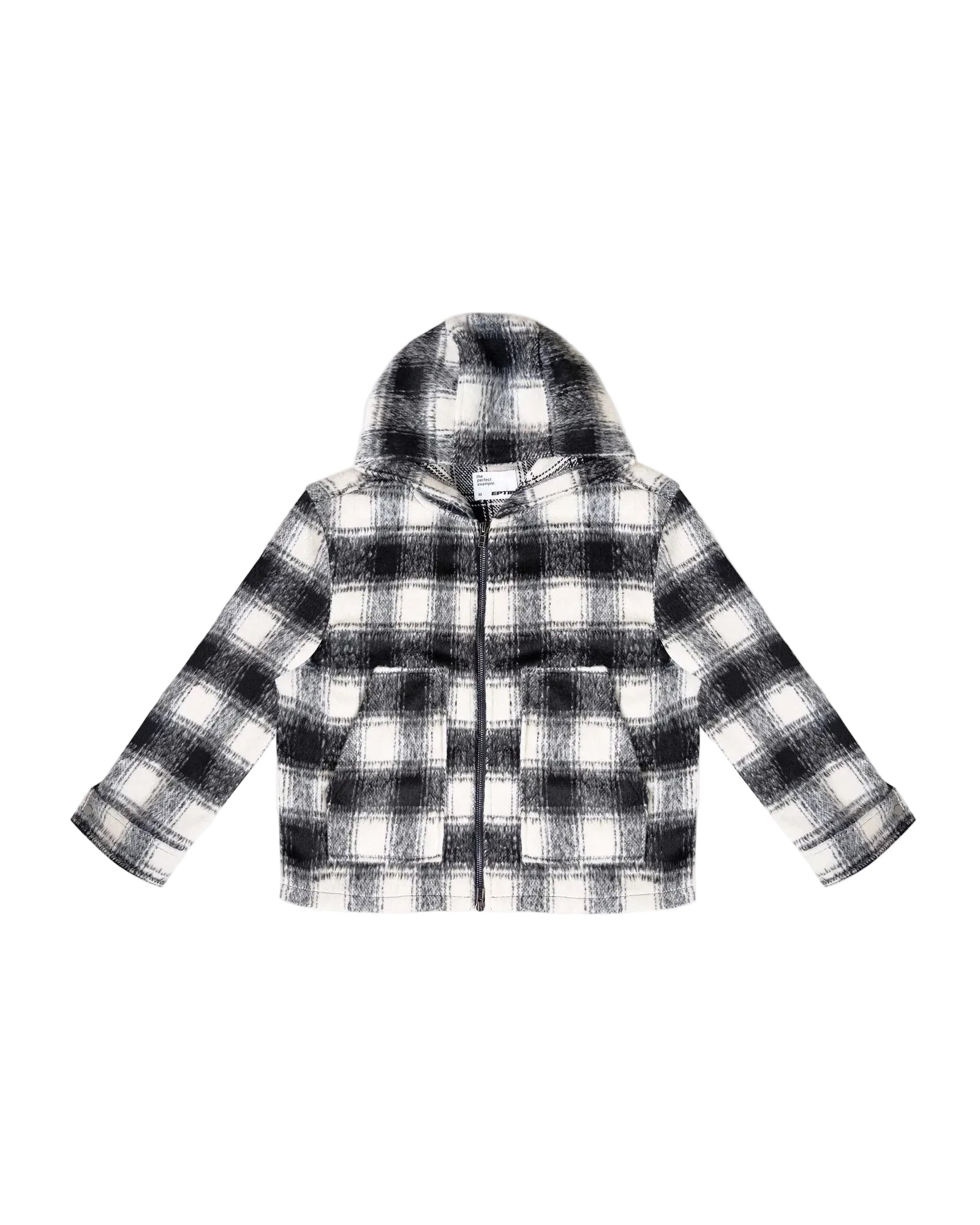 EPTM MOHAIR FLANNEL JACKET - BLACK/WHITE – 85 86 eightyfiveightysix