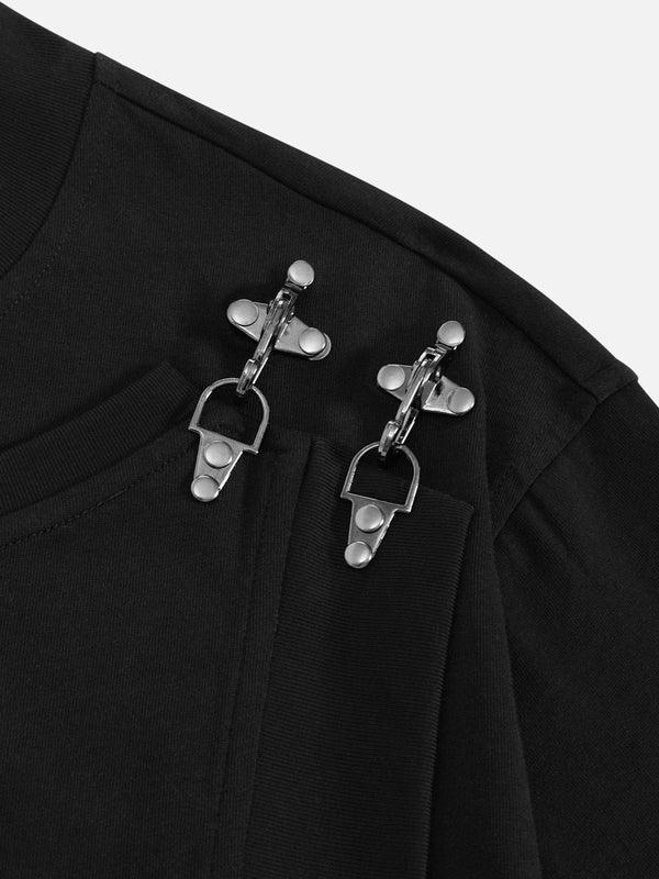 AELFRIC EDEN: BOXY METAL BUTTON TEE