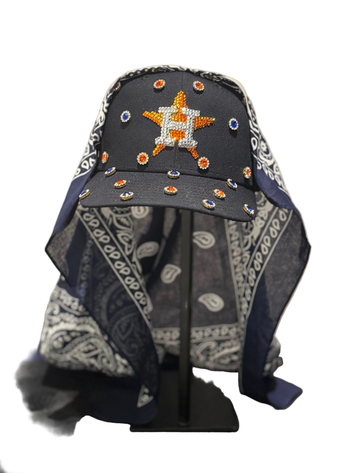 THE BEDAZZLED: NAVY BLUE HOUSTON HAT