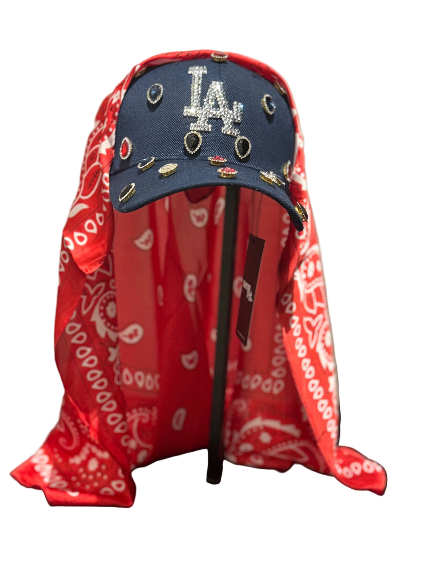 THE BEDAZZLED: NAVY LA HAT