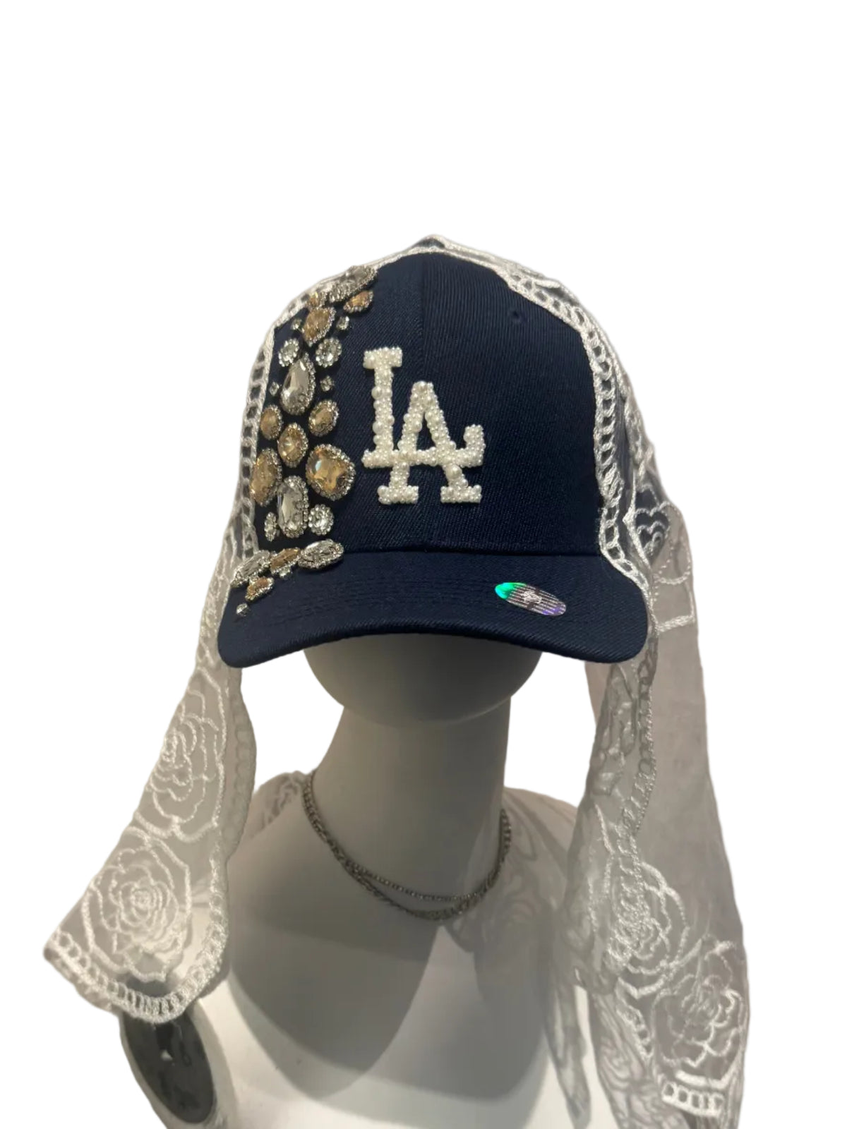THE BEDAZZLED CAP: DODGERS VEIL