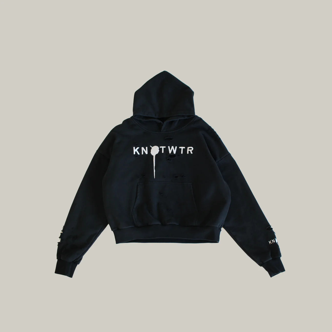KNOTWTR WOLVERINE HOODIE (flat lay view)