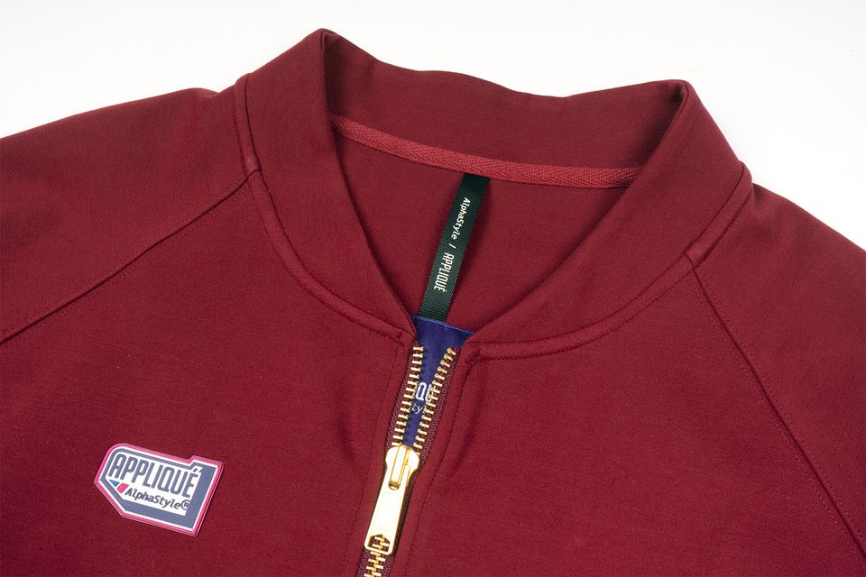 ALPHA STYLE APPLIQUE TRACK JACKET - 8586