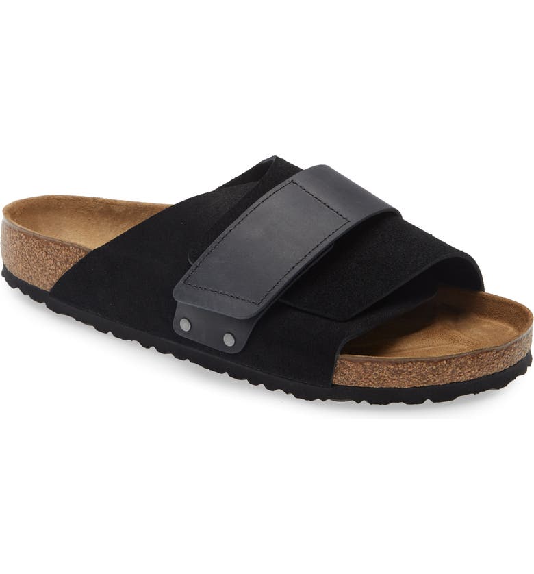 BIRKENSTOCK KIYOTO BLACK SLIDE SANDAL - 8586