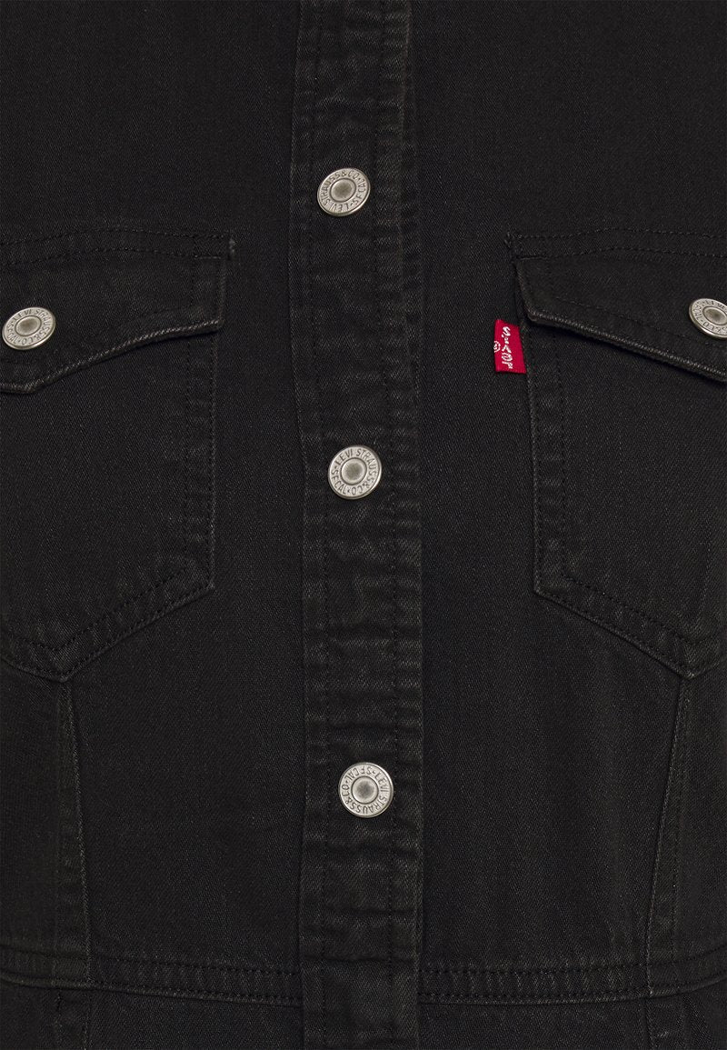 LEVIS PREMIUM BLACK BOOK 3 DENIM LONG SLEEVE DRESS - 8586