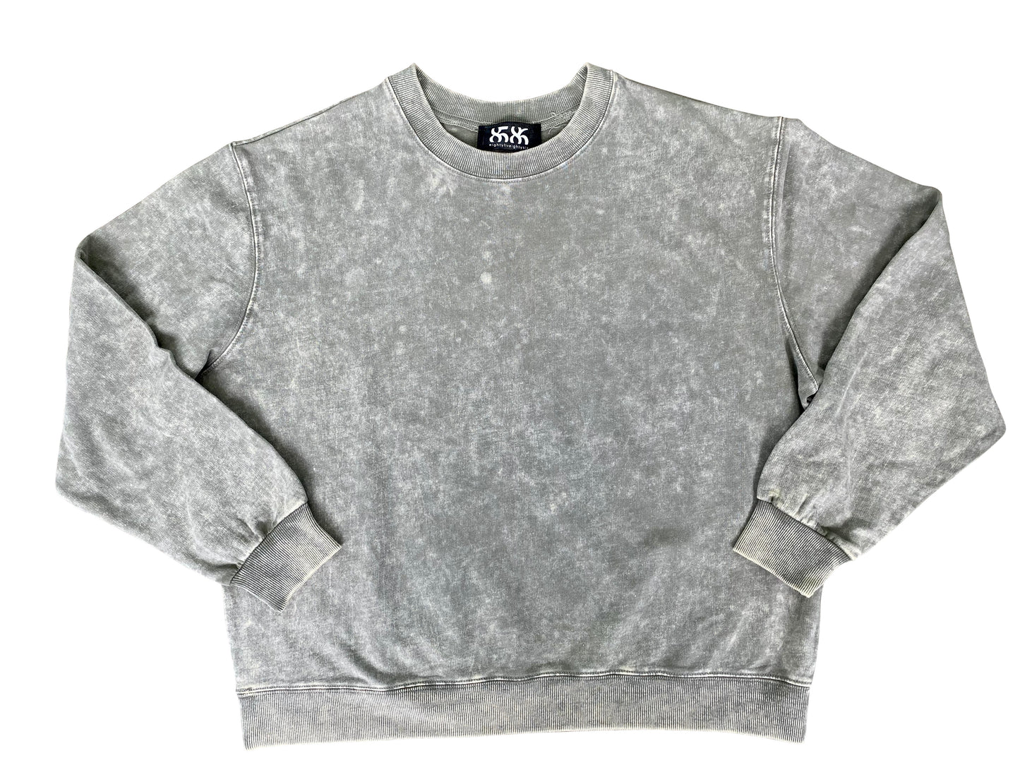 WOMEN'S ACID WASHED BAGGY SWEATSHIRT OLIVE GREEN - 8586