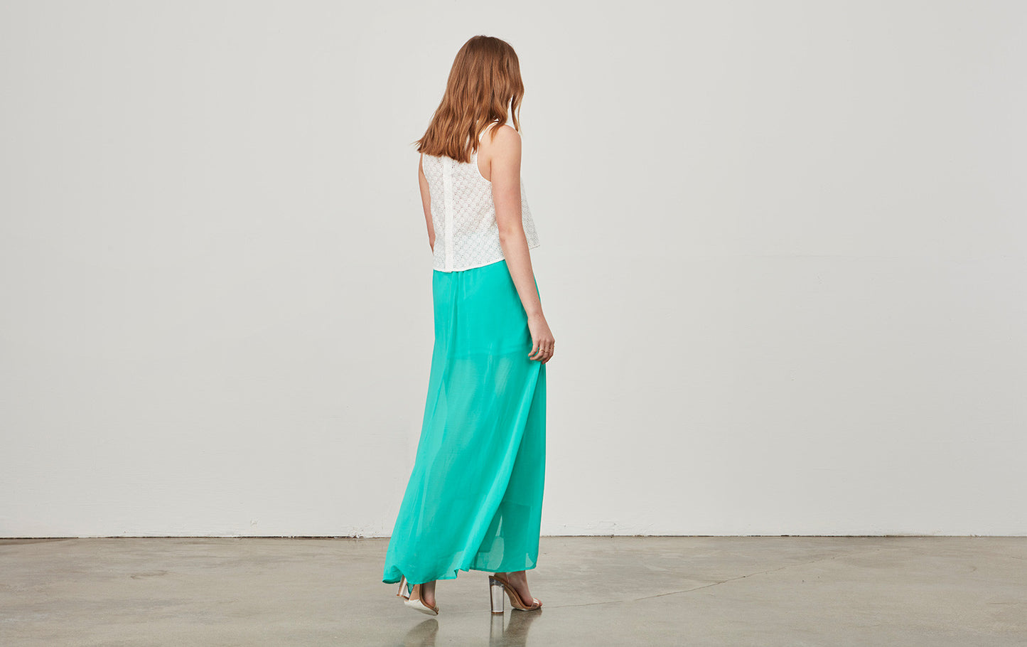 JACK BY BB DAKOTA: VITINA CRINKLE GAUZE MAXI SKIRT - 85 86 eightyfiveightysix