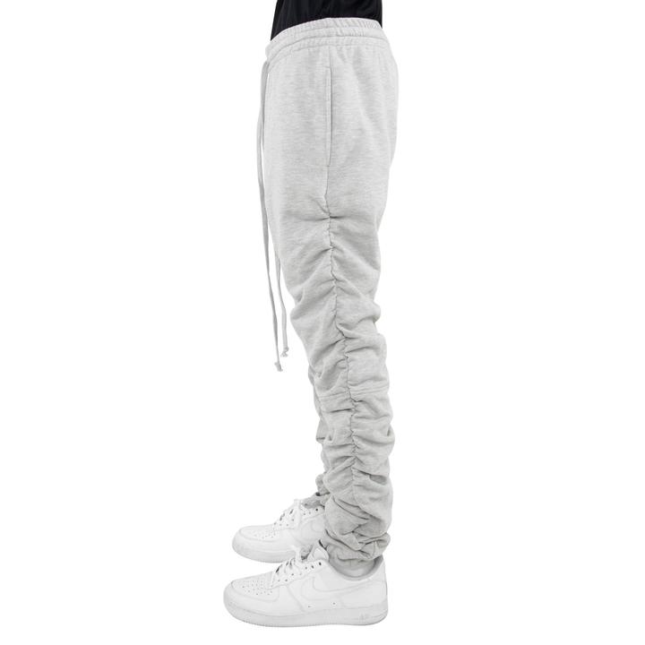 EPTM ROUCHED GRAY SWEAT PANTS - 8586 (side view)