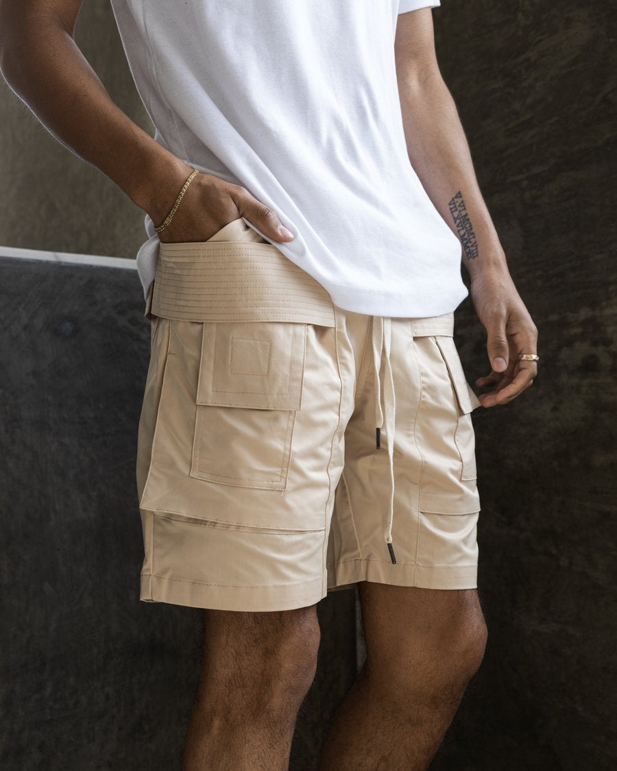 EPTM SHINOBI KHAKI CARGO SHORTS - 8586