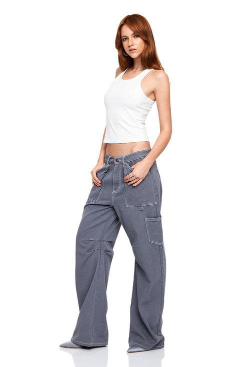 LIONESS MIAMI VICE BAGGY PANT WOMEN'S - 8586 (view on model)