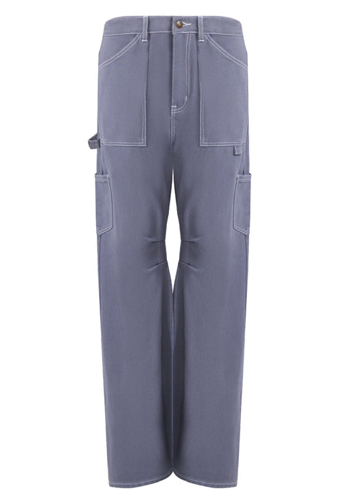 LIONESS MIAMI VICE PANT SLATE GREY - 8586 (front view)