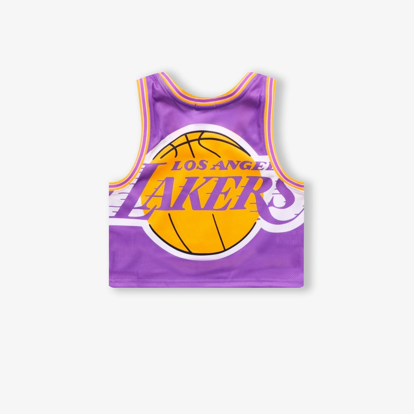 MITCHELL & NESS: NBA JERSEY CROP TANK LAKERS BACK VIEW