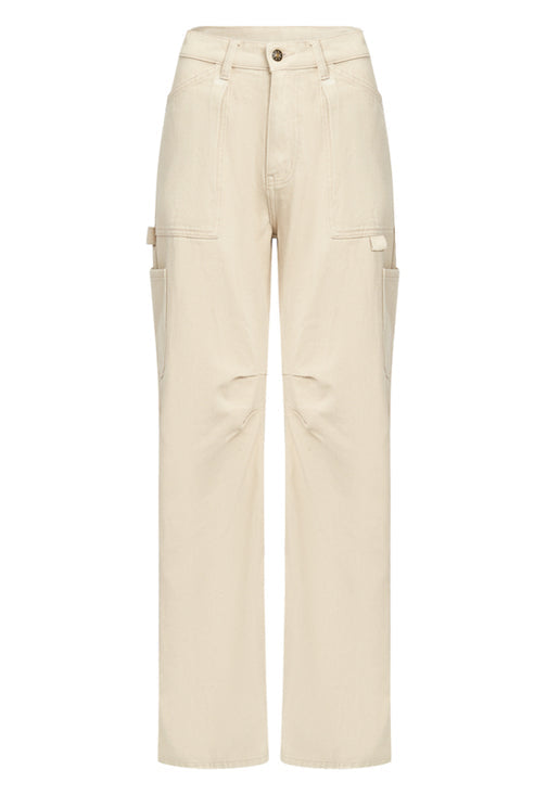 LIONESS BEIGE MIAMI VICE PANTS - 8586
