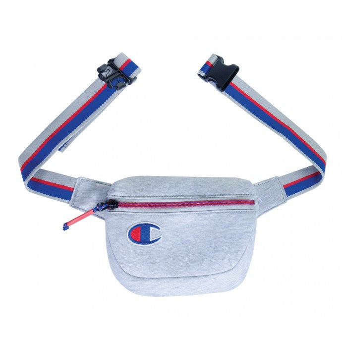 CHAMPION: ATTRIBUTE FANNY PACK WAISTBAG - 85 86 eightyfiveightysix (gre y front view)