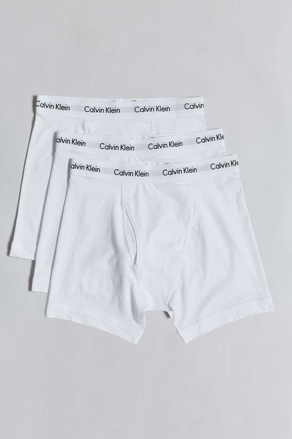 CALVIN KLEIN UNDERWEAR: WHITE BOXER BRIEF 3 PACK