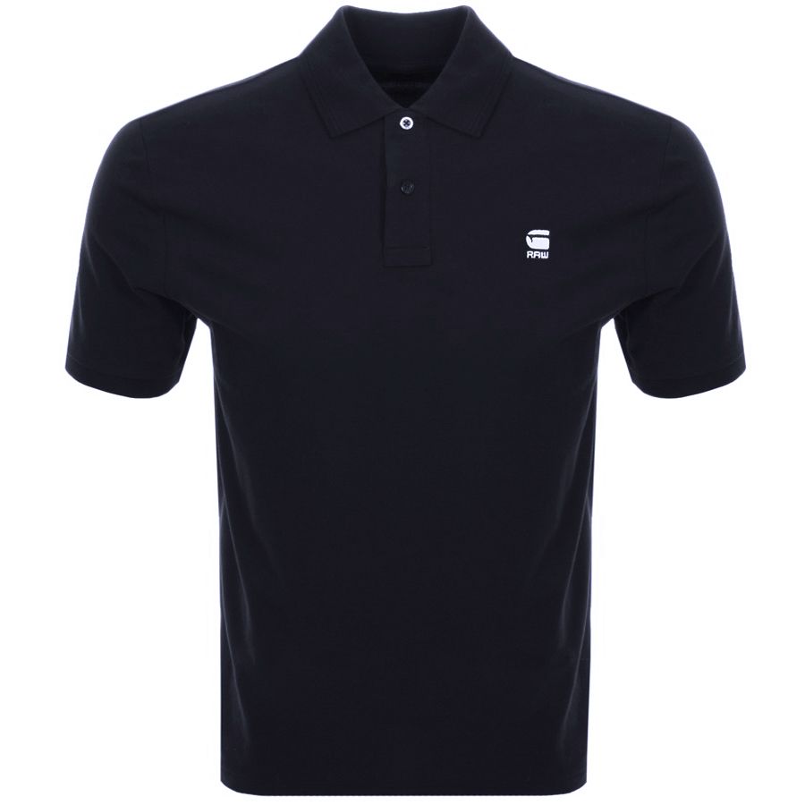 GSTAR RAW DUNDA BLACK SLIM FIT POLO SHIRT - 8586