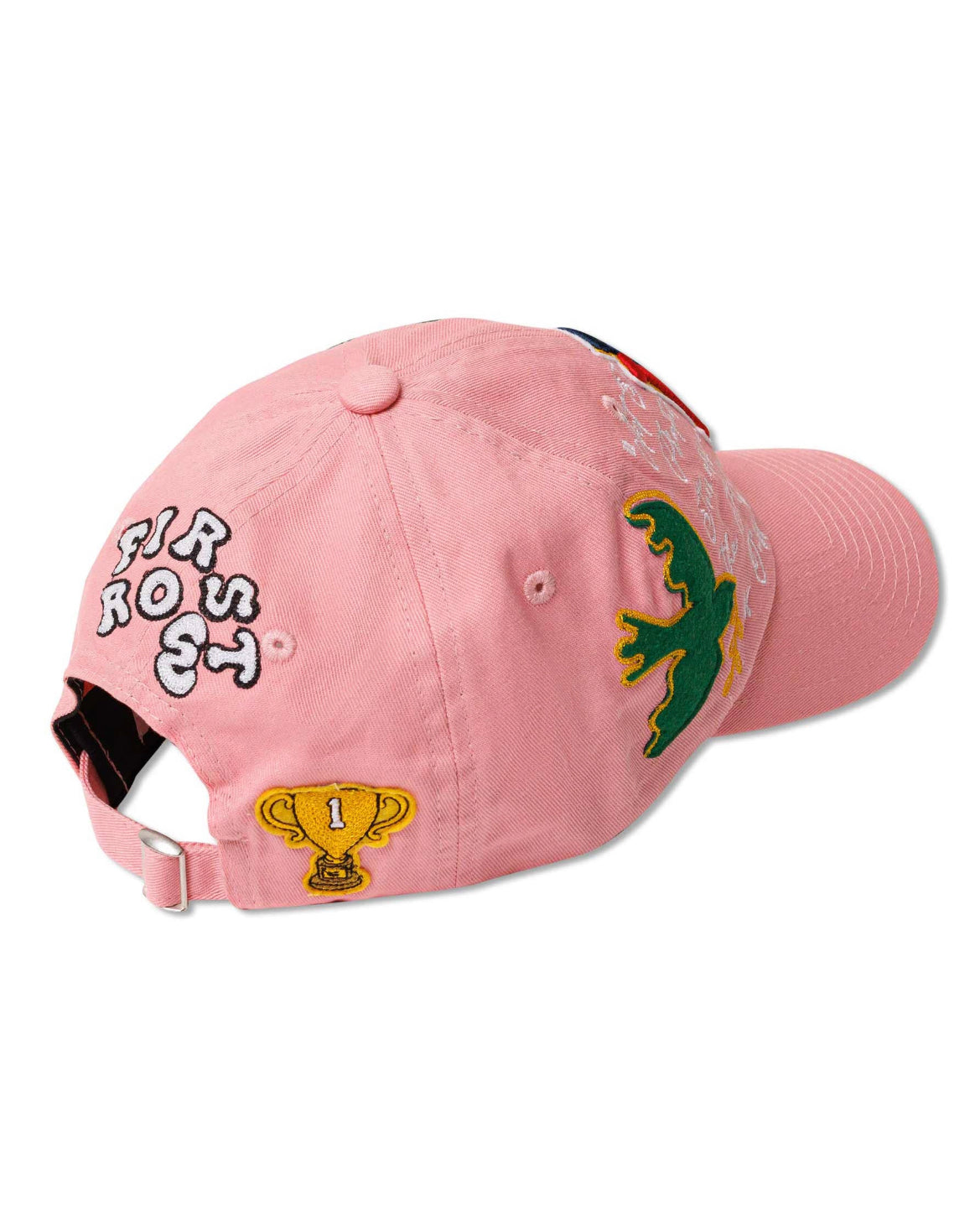 FIRST ROW: PATCHWORK HAT PINK