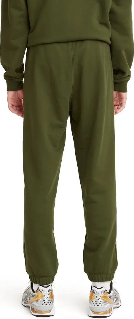 levis red tab mens olive green sweats - 8586 (back view)