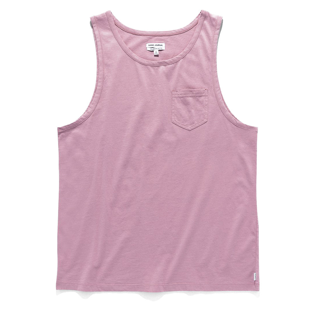 banks journal mens lavendar tank- 8586
