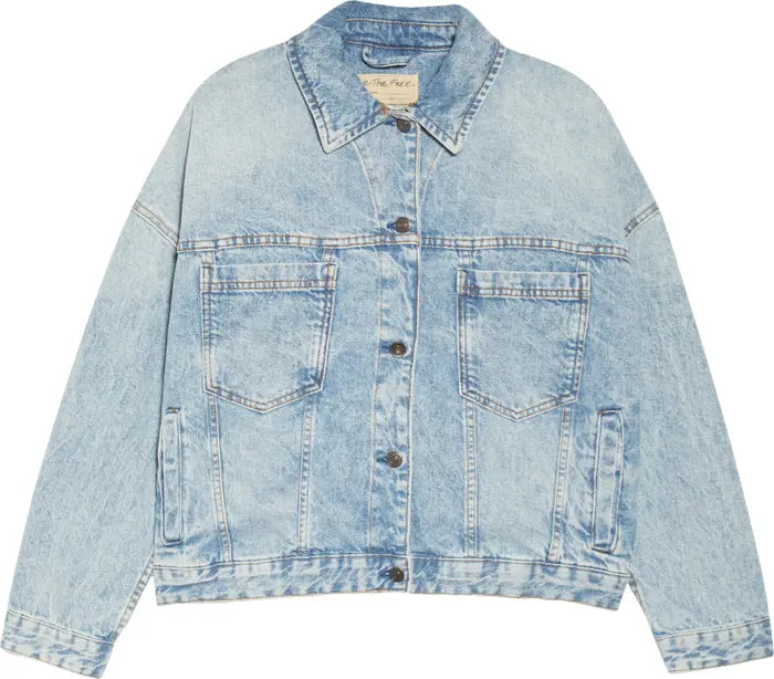 Denim swing jacket clearance