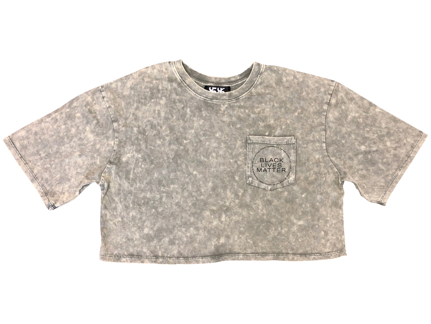 BLACK LIVES MATTER OLIV GREEN ACID WASHED T-SHIRT - 8586
