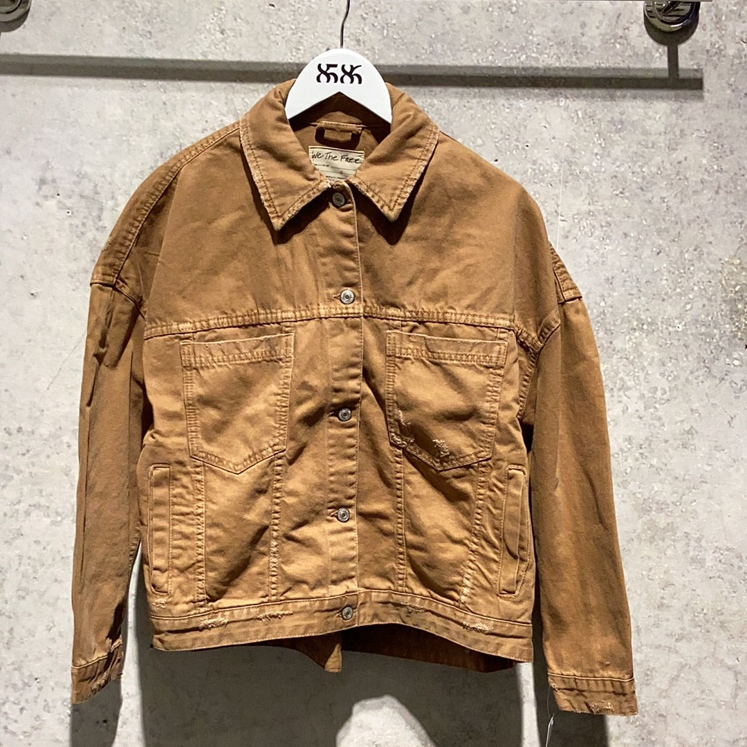 FREE PEOPLE: OPAL SWING DENIM JACKET