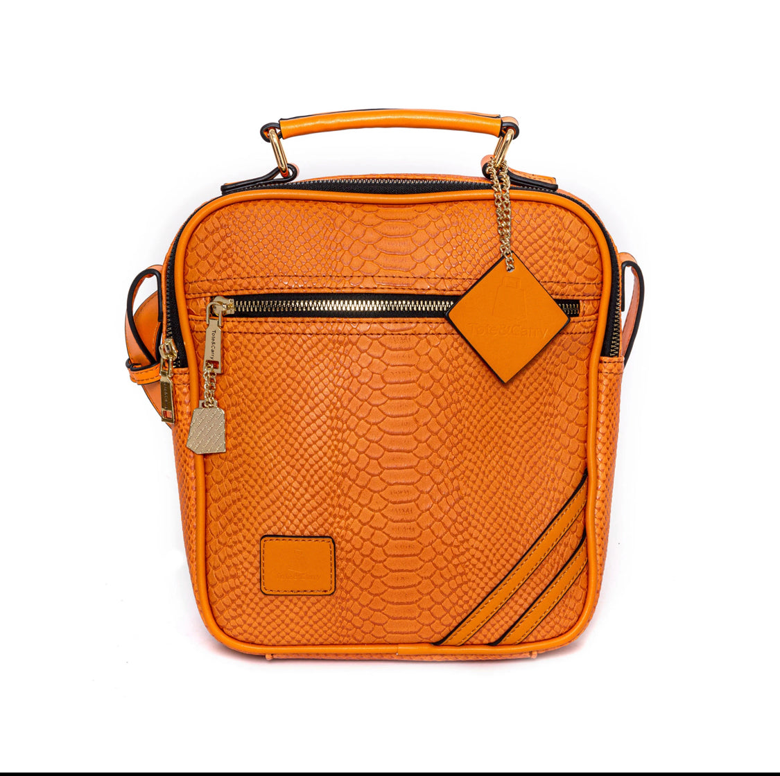tote n carry tangerine mini messenger bag - 8586
