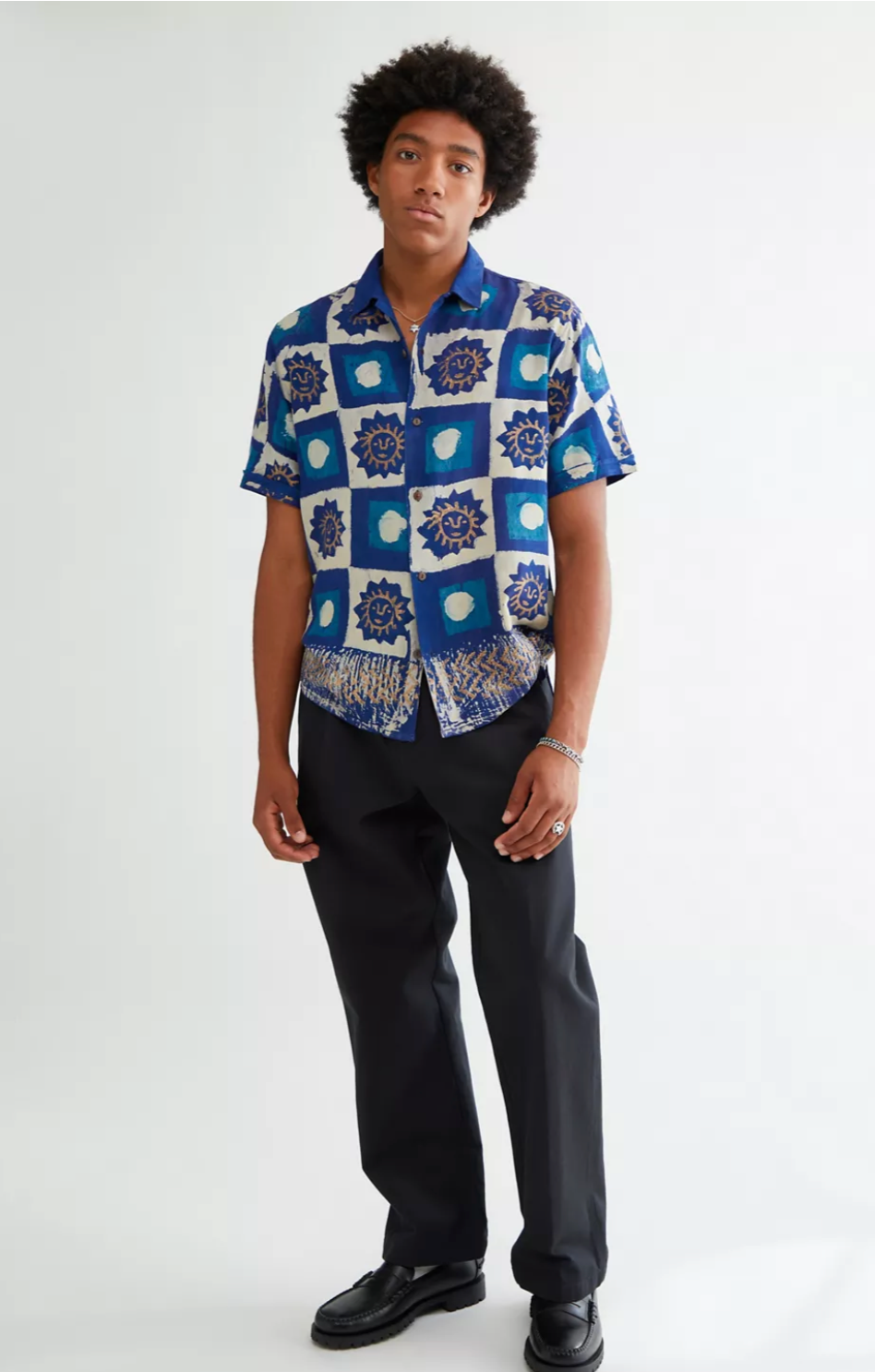 RAGAMAN: SURYA SHORT SLEEVE BUTTON UP SHIRT