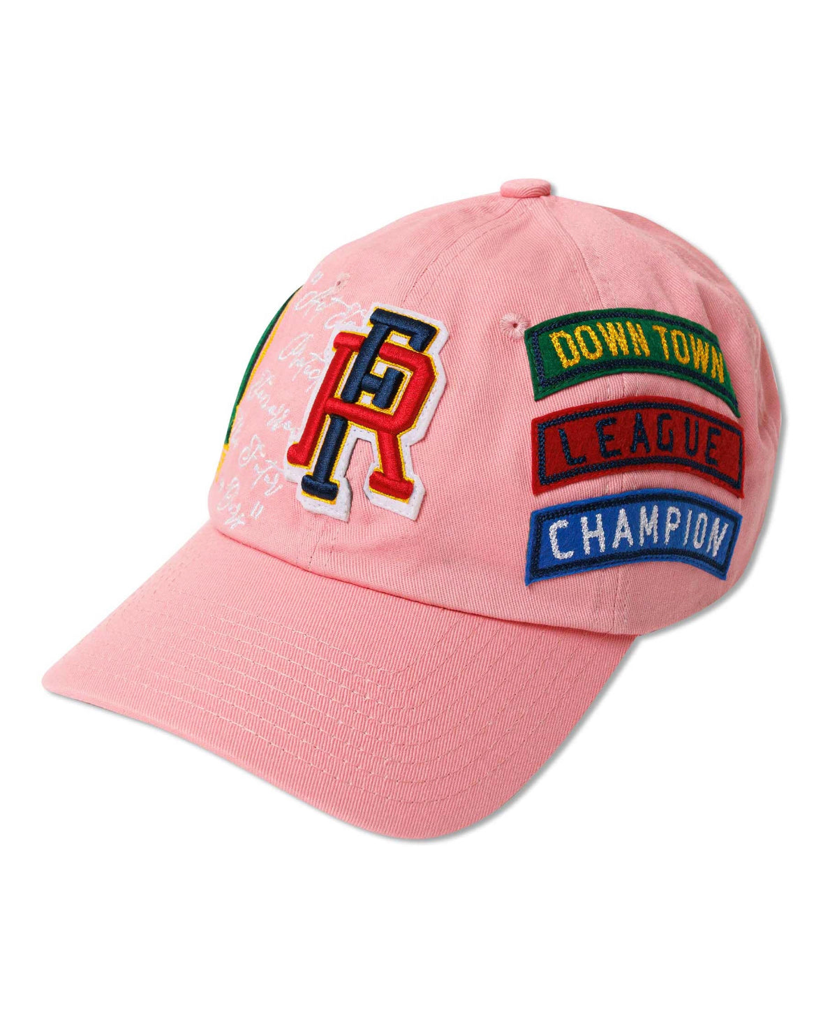 FIRST ROW: PATCHWORK HAT PINK