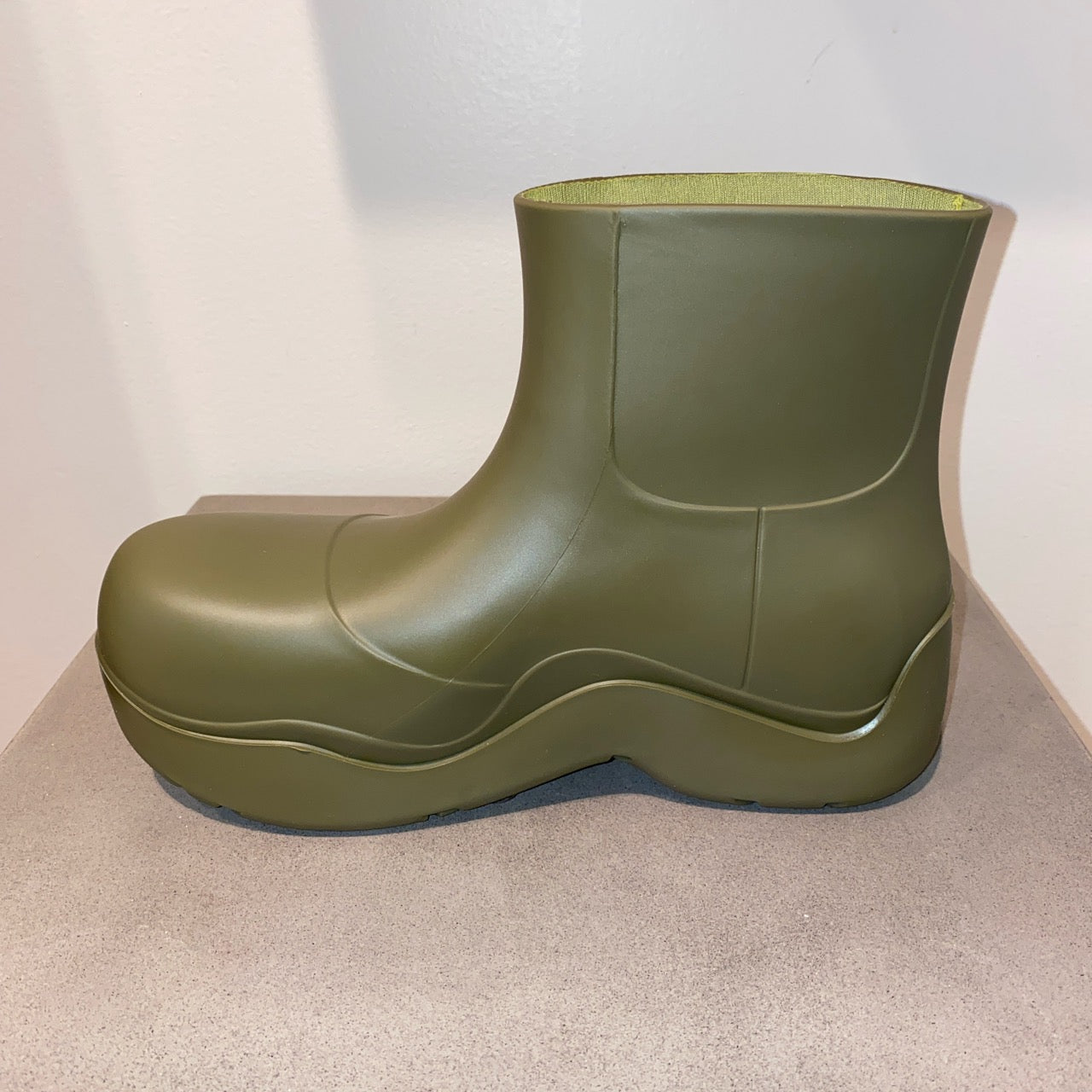 BOHO: PUDDLE RUBBER RAIN ANKLE BOOTS - 8586 (olive)