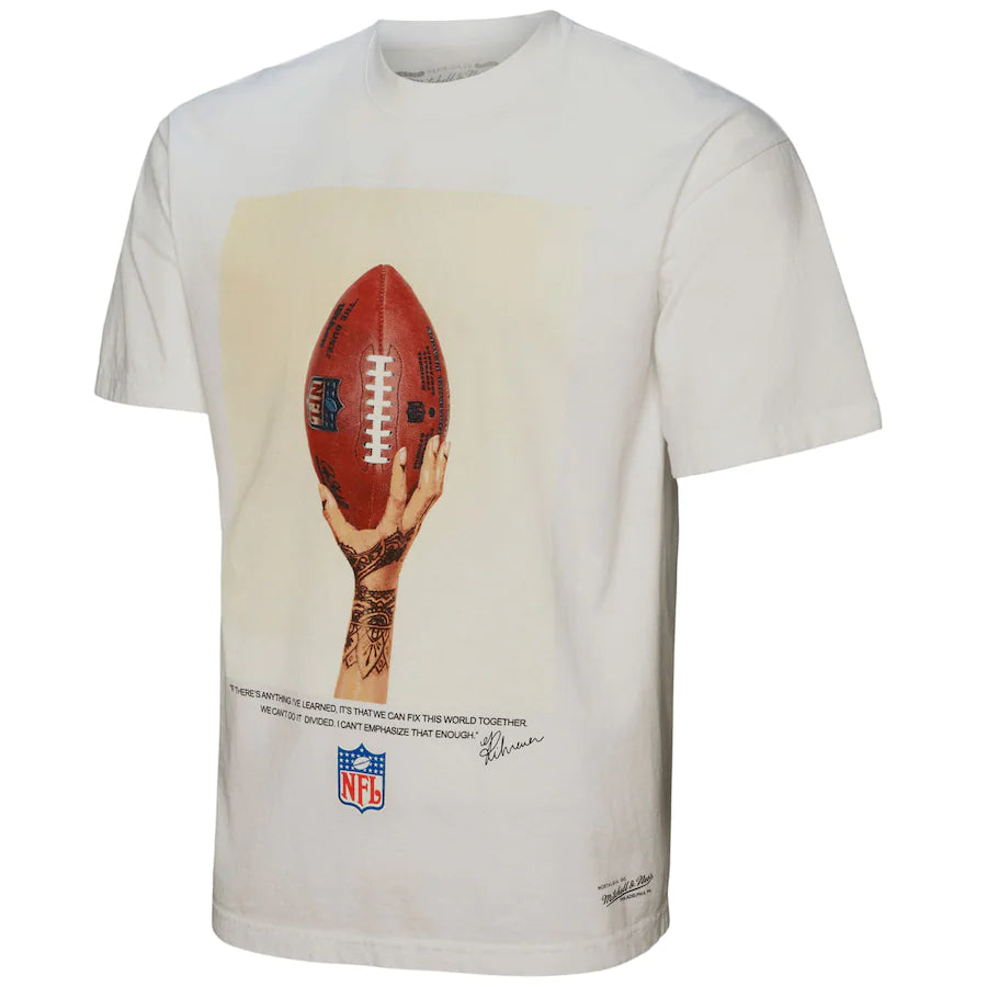 MITCHELL & NESS: FENTY NFL ICON SHIRT - WHITE (front view)