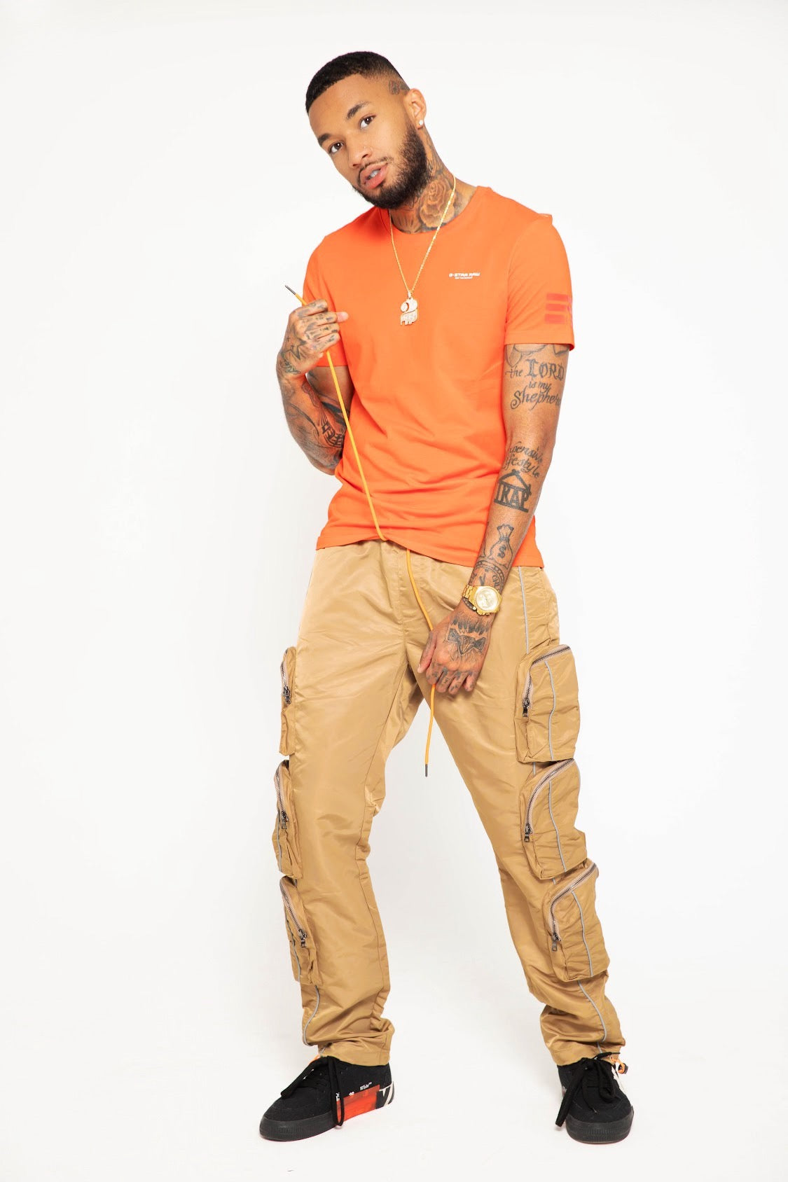 EPTM mens tan cargo pants - 8586