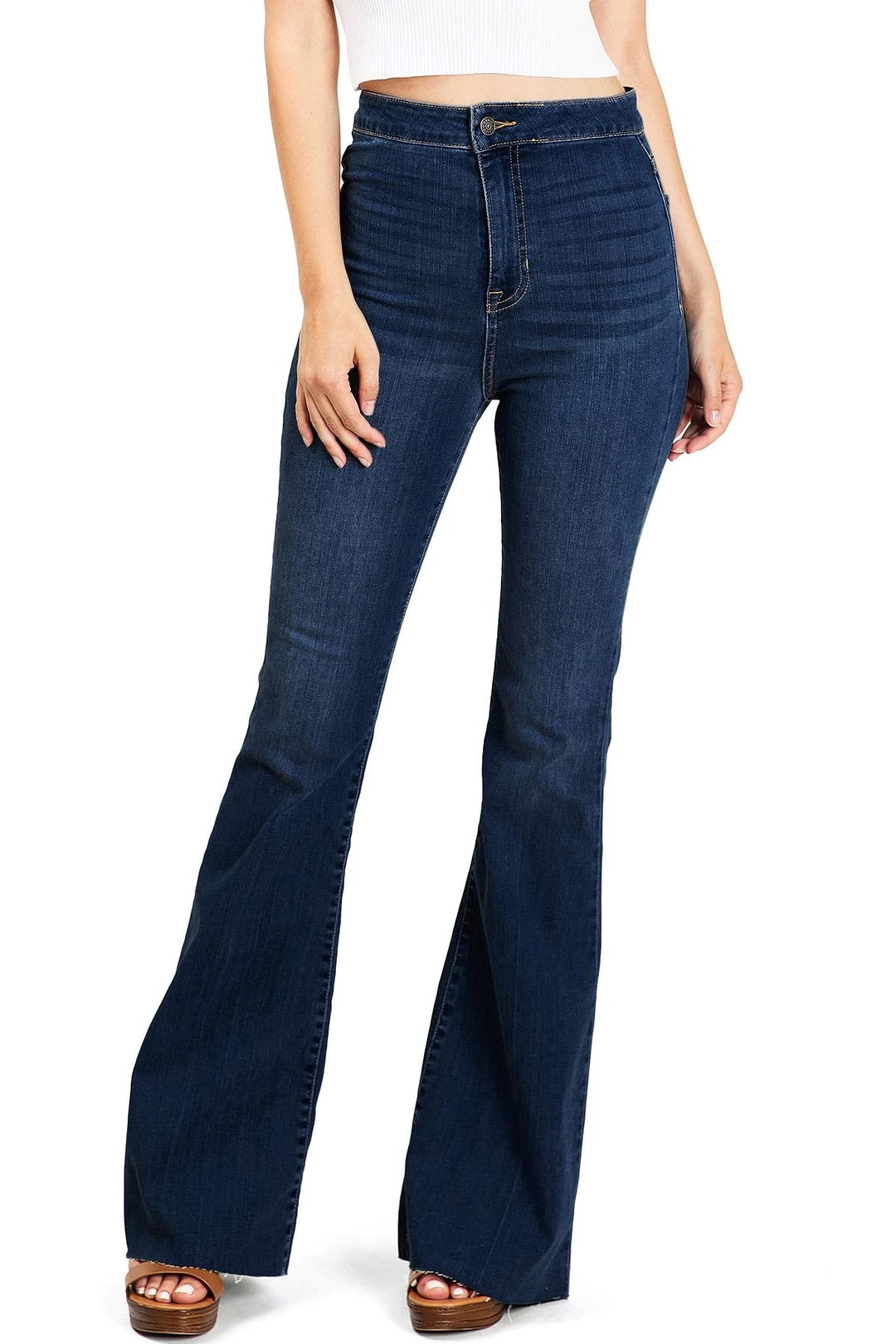 CELLO: HIGH WAISTED FLARE JEANS