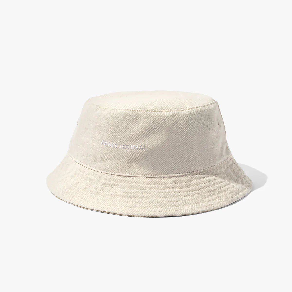 BANKS JOURNAL: REVERSIBLE BUCKET HAT (logo name showing)