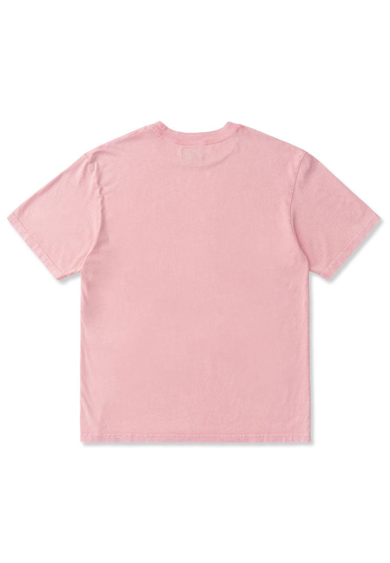 ALPHASTYLE: APPLIQUÉ MINERAL WASH T-SHIRT