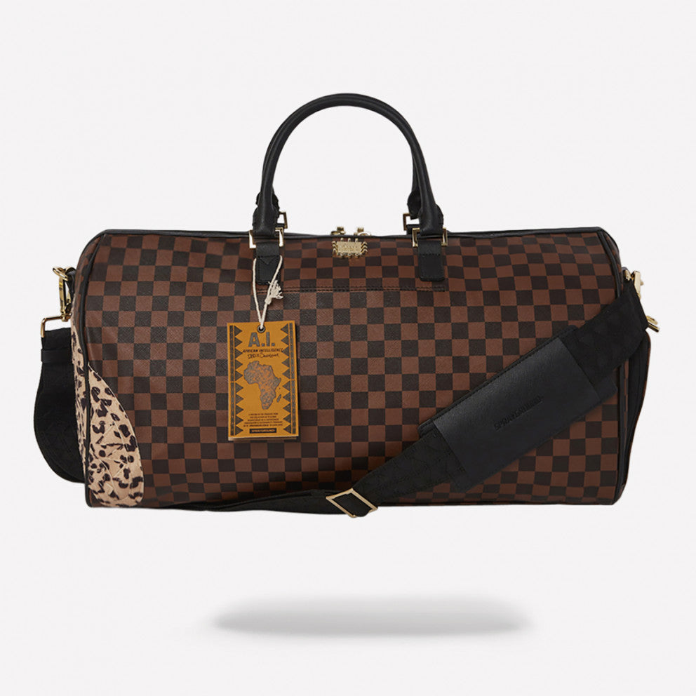 SPRAYGROUND AI3 LEOPARD PRINT DUFFLE BAG - 8586