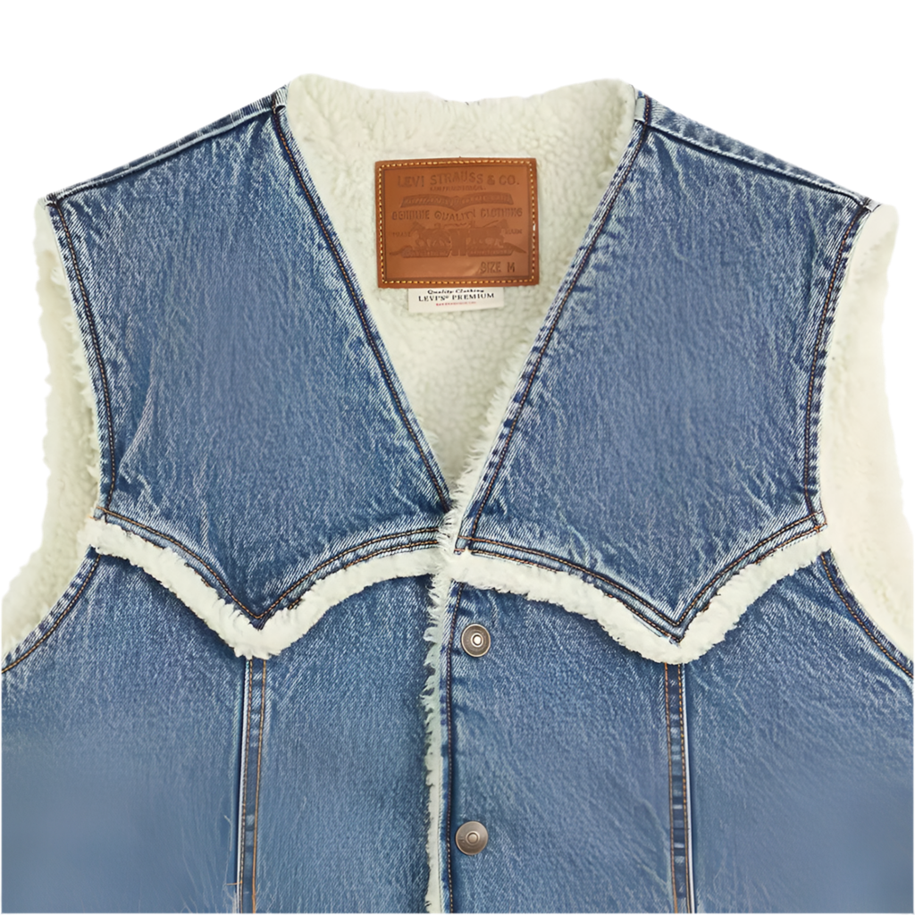 LEVIS: DENIM SHERPA VEST
