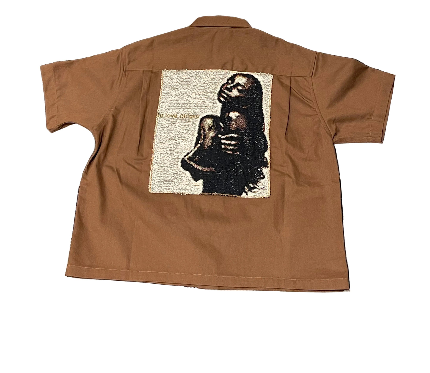 ANGEL GENTLE: BUTTON UP SHIRT - BROWN