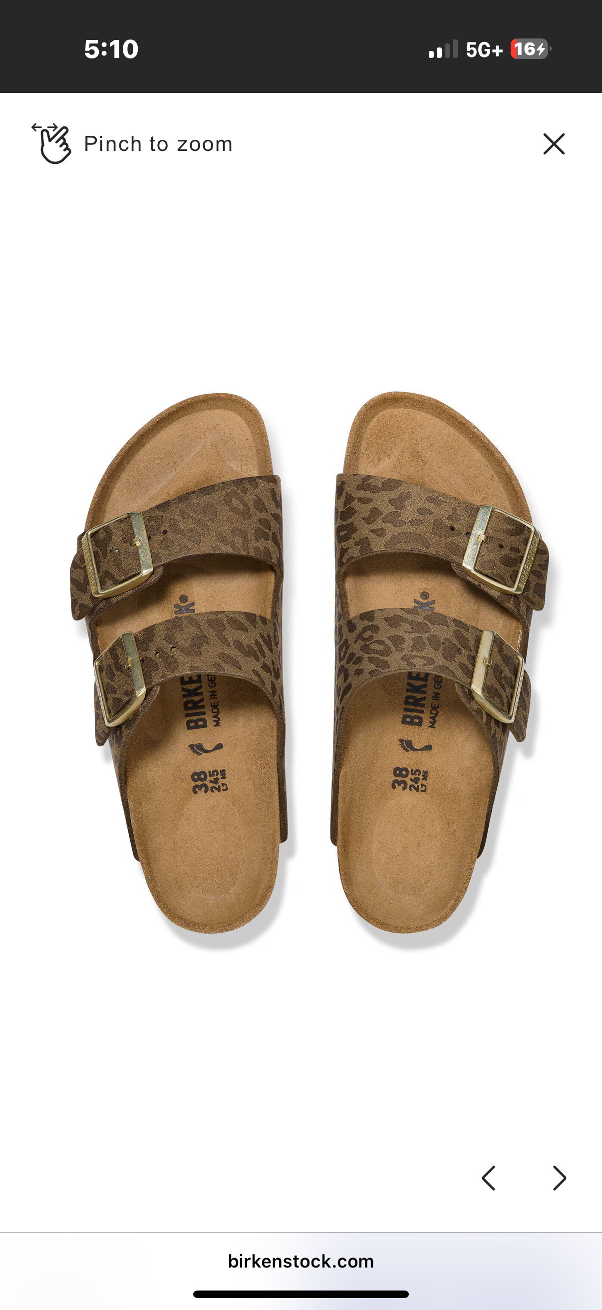 BIRKENSTOCK: ARIZONA LEO KHAKI