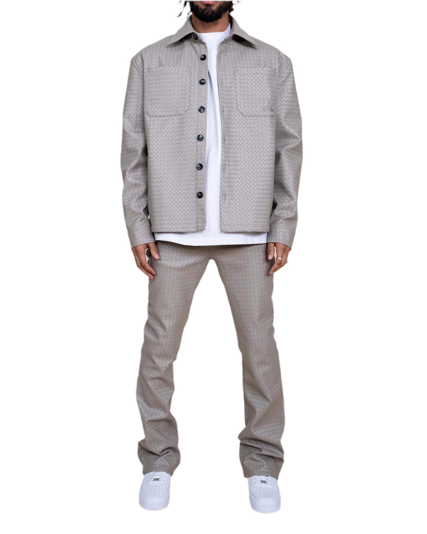 EPTM: MATEO WOVEN FAUX LEATHER PANTS
