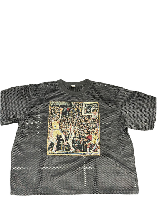 ANGEL GENTLE: LEBRON SHOT TAPESTRY JERSEY
