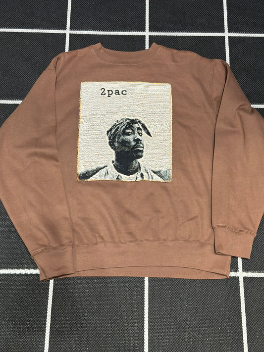 ANGEL GENTLE: TAPESTRY SWEATER- BROWN