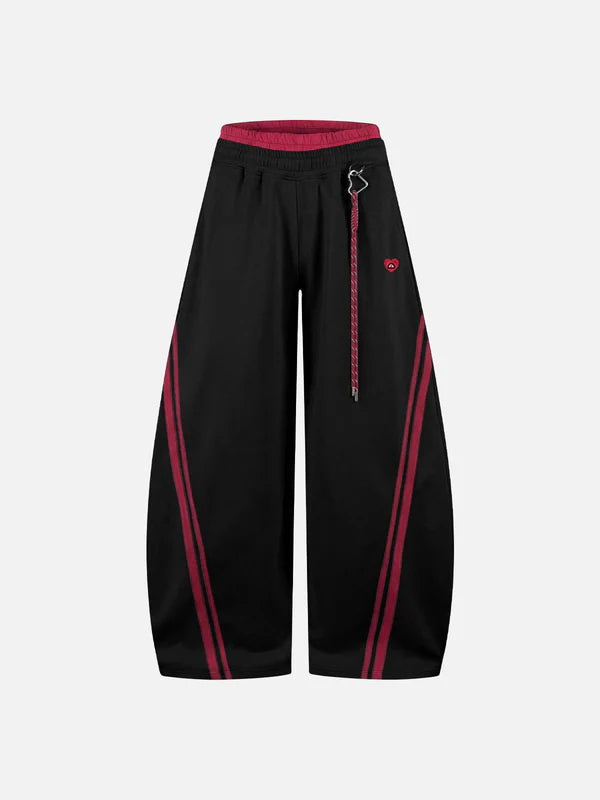 AELFRIC EDEN: STRIPED BAGGY SWEATPANTS