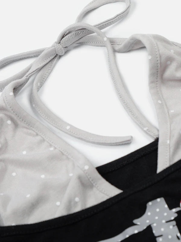 AELFRIC EDEN: HALTER LAYERED BABY TEE